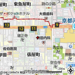 京都府京都市下京区八文字町350周辺の地図