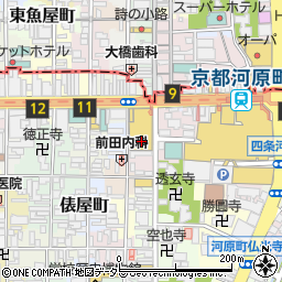 京都府京都市下京区貞安前之町594周辺の地図