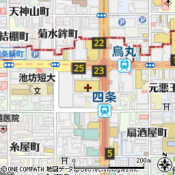 ＯＩＬ＆ＶＩＮＥＧＡＲ　京都・烏丸店周辺の地図