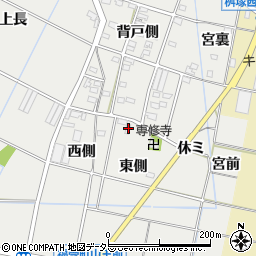 愛知県豊田市福受町東側周辺の地図