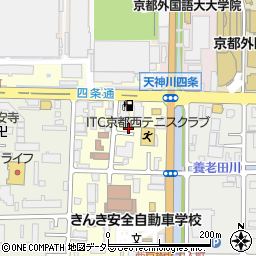 京都府京都市右京区西院西貝川町52周辺の地図