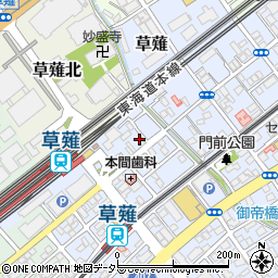 カラオケ本舗まねきねこ 草薙駅前店周辺の地図