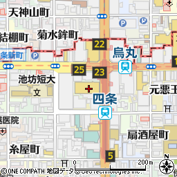 老香港酒家京都周辺の地図
