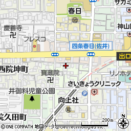京都府京都市右京区西院松井町11周辺の地図