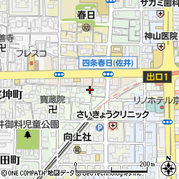 京都府京都市右京区西院松井町14周辺の地図