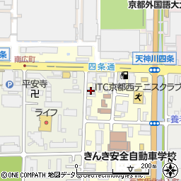 京都府京都市右京区西院西貝川町30周辺の地図