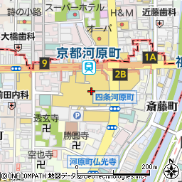 ディオール京都タカシマヤ周辺の地図