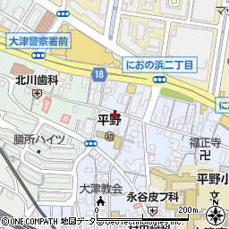滋賀県大津市馬場1丁目5-11周辺の地図