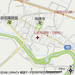 滋賀県蒲生郡日野町音羽257周辺の地図