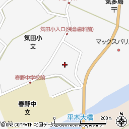 静岡県浜松市天竜区春野町気田540周辺の地図