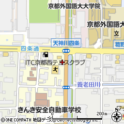 京都府京都市右京区西院西貝川町38周辺の地図