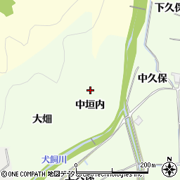 京都府亀岡市曽我部町西条中垣内周辺の地図