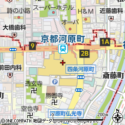 ルイ・ヴィトン京都高島屋店周辺の地図