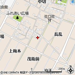 愛知県豊田市畝部東町茂衛前周辺の地図