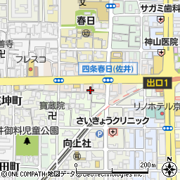 株式会社京都ライフ　西院店周辺の地図