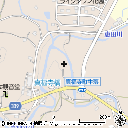 愛知県岡崎市真福寺町山ノ田42周辺の地図