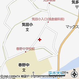 静岡県浜松市天竜区春野町気田579周辺の地図