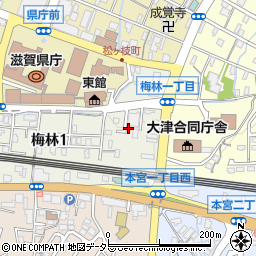 滋賀県農業共済組合　本所周辺の地図