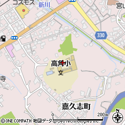 江津市立　高角放課後児童クラブ周辺の地図
