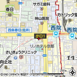 ファミリーマート阪急西院駅前店周辺の地図
