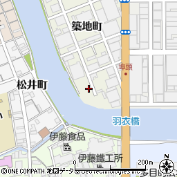 静岡県静岡市清水区築地町4-16周辺の地図