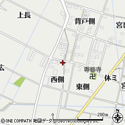 愛知県豊田市福受町西側周辺の地図