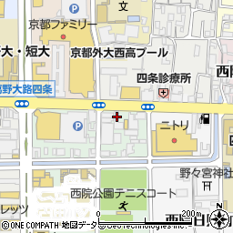 京都府京都市右京区西院安塚町22周辺の地図