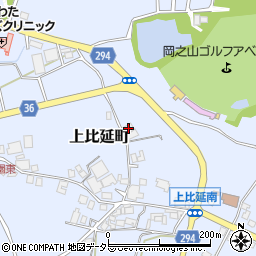 兵庫県西脇市上比延町459周辺の地図