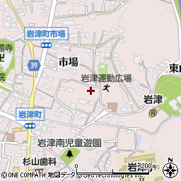 愛知県岡崎市岩津町市場54周辺の地図