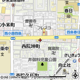 京都府京都市右京区西院坤町103周辺の地図