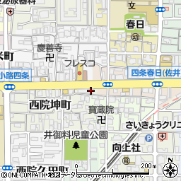 京都府京都市右京区西院坤町106周辺の地図