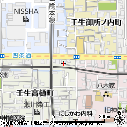 京都府京都市中京区壬生高樋町8周辺の地図
