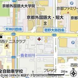 楽家楽家 京都外大前店周辺の地図