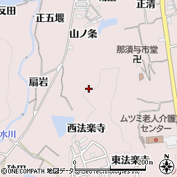 京都府亀岡市下矢田町西法楽寺周辺の地図