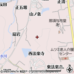 京都府亀岡市下矢田町（西法楽寺）周辺の地図