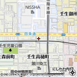 京都府京都市中京区壬生高樋町17-14周辺の地図