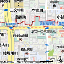 京都府京都市下京区石井筒町528周辺の地図