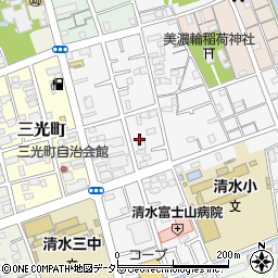 株式会社静岡こころの会　市民葬祭ホールしみず周辺の地図