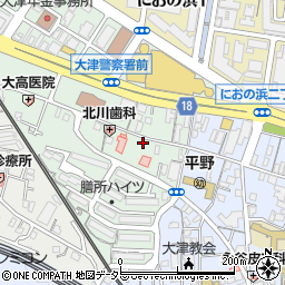 滋賀県大津市打出浜10-12周辺の地図