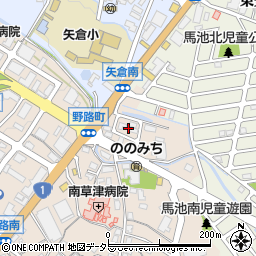 滋賀県草津市野路6丁目4周辺の地図