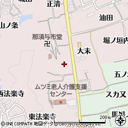 京都府亀岡市下矢田町君塚周辺の地図
