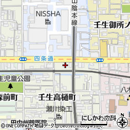 京都府京都市中京区壬生高樋町13-11周辺の地図