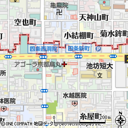 京都府京都市下京区新釜座町周辺の地図