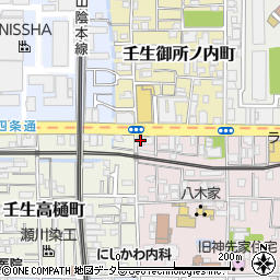 ダイズキッチン四条壬生店周辺の地図