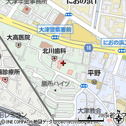 滋賀県大津市打出浜10-10周辺の地図