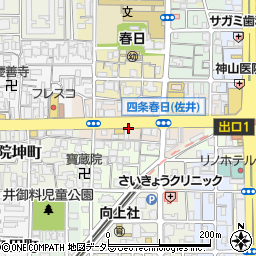 京都府京都市右京区西院巽町周辺の地図