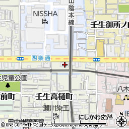 京都府京都市中京区壬生高樋町13周辺の地図