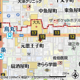 ルイ・ヴィトン大丸京都店周辺の地図