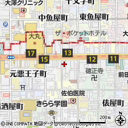 京都府京都市下京区立売中之町96周辺の地図