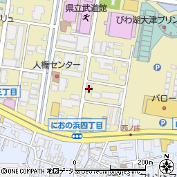 全労済　マイカー共済滋賀サービスセンター周辺の地図